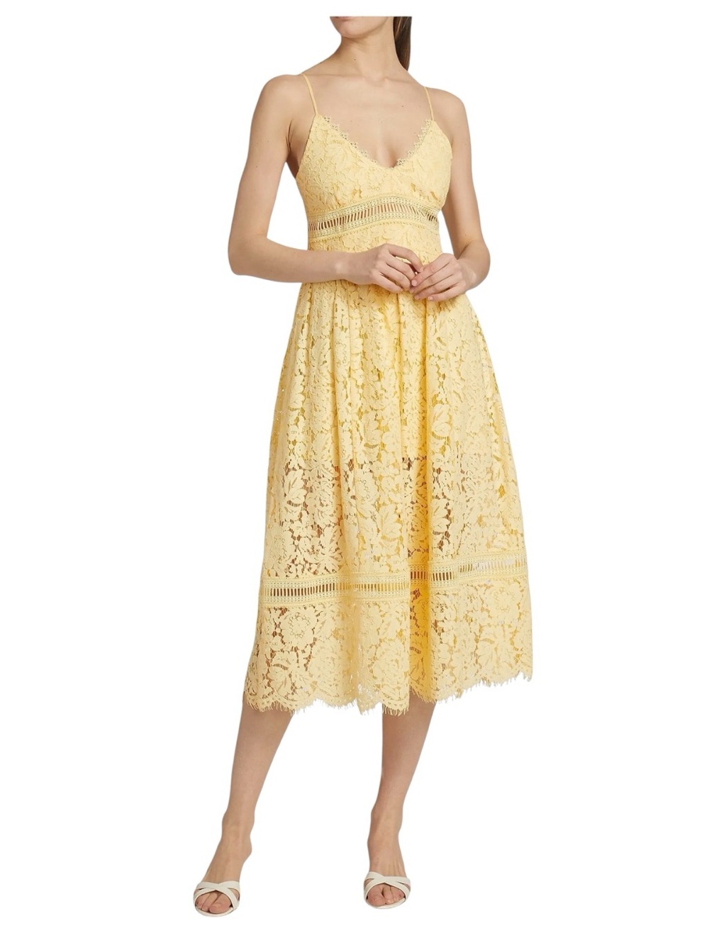 Generation Love Emma Lace Maxi Dress NWT Citrine Yellow Medium $395